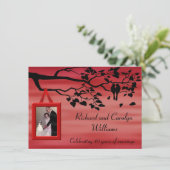 40e huwelijksfeest Jubileum Kaart (Staand voorkant)