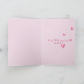 40e huwelijkshuwelijksbriefje op enveloppe feestdagen kaart (Binnen)