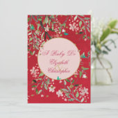 40e huwelijksjubileum Bloemrijk Rood Een Robijn Do Kaart (Staand voorkant)