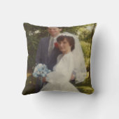 40e Huwelijksjubileum Foto Confetti Robijn Kussen (Achterkant)