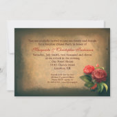 40e huwelijksjubileum foto vintage uitnodigingen (Achterkant)