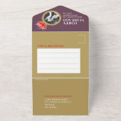 40e huwelijksjubileum ring maaltijd RSVP foto All In One Uitnodiging (Buitenkant)