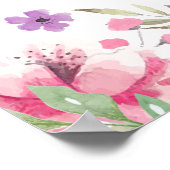 40e huwelijksjubileum rozen bloemen welkomstbord poster (Hoek)