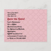 40e huwelijksjubileum Ruby Red Z06 Aankondigingskaart (Achterkant)