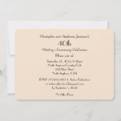 40e huwelijksjubileumfeest Roestige boog Sinaasapp Kaart (Achterkant)