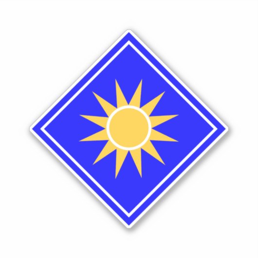 40e Infanteriedivisie Verenigde Staten Leger Sticker (Voorkant)