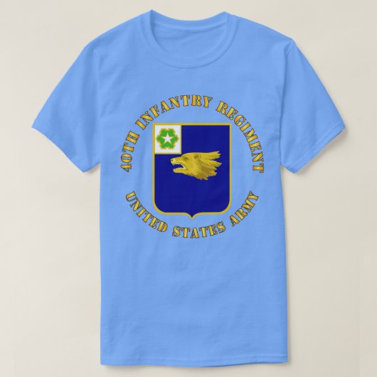40e Infanterieregiment X T-shirt (Design voorkant)