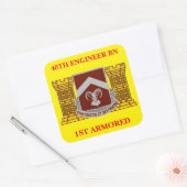 40E INGENIEURSBATALJON 1E PANTSERING STICKERS (Envelop)