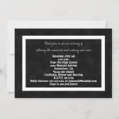 40e jaargang Klasse Reünie Chalkboard Kaart (Achterkant)