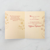 40e Jubilee Jubileum Nun Cross, Swirls, Bloem Kaart (Binnen)