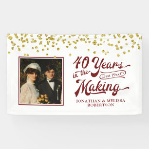 40e Jubileum 40 JAAR IN DE MAKING foto Spandoek