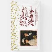 40e Jubileum 40 JAAR IN DE MAKING foto Spandoek (Verticaal)