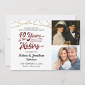 40e JUBILEUM 40 JAAR IN HET MERK-Ruby Kaart (Voorkant)