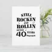 40e Jubileum - 40 jaar Jubileum koppels Kaart (Staand voorkant)