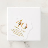 40e Jubileum 40 jaar liefde Bedankjes Labels (In situ)