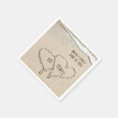 40e Jubileum Beach Hearts Napkins Servet (Hoek)
