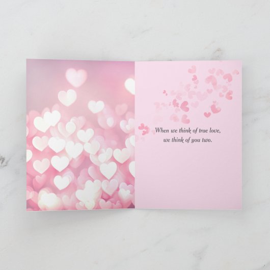 40e Jubileum champagne toast op harten Kaart (Binnen)