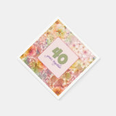 40e Jubileum Cosmos Floral Garden Servet (Hoek)