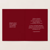 40e Jubileum Echte Folie Luxe Kaarten (Binnen)