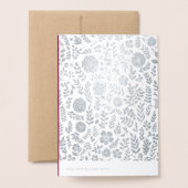 40e Jubileum Echte Folie Luxe Kaarten (Met envelop)