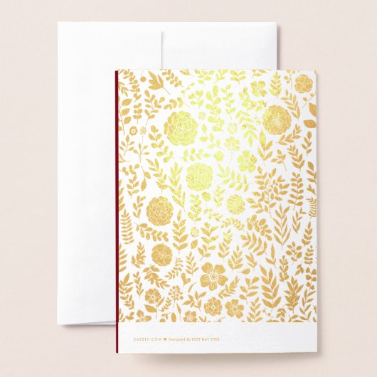 40e Jubileum Echte Folie Luxe Kaarten (Met envelop)