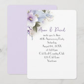 40e Jubileum Feest Bloemen Boeket Kaart (Voorkant / Achterkant)