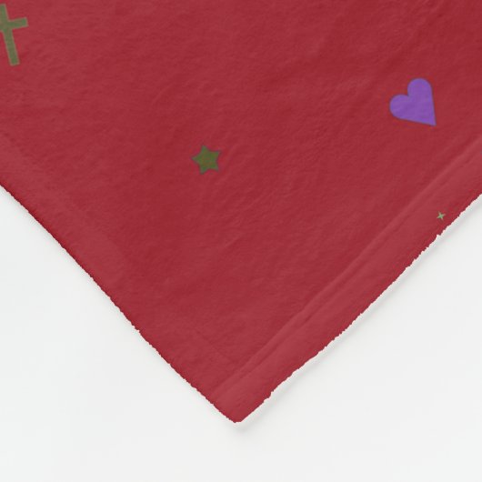 40e Jubileum-feestdag rood Fleece Deken (Hoek)