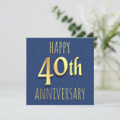 40e Jubileum Feestdagenkaart (Staand voorkant)