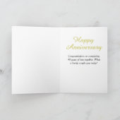 40e Jubileum-feestkaart voor bruiloft Kaart (Binnen)