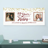 40e Jubileum Foto's Gold Confetti Spandoek (Beurs)