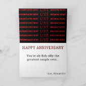 40e Jubileum Funny Breaking TV Nieuws Fabulous Kaart (Binnen)