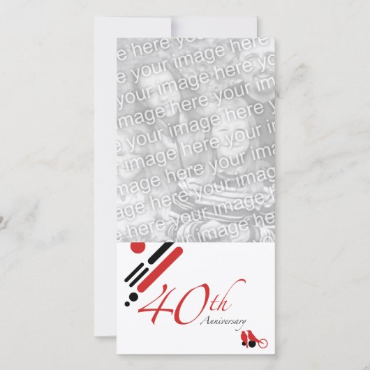 40e Jubileum (gematigde vogels) Aankondiging (Voorkant)