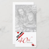 40e Jubileum (gematigde vogels) Aankondiging (Voorkant / Achterkant)