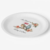 40e Jubileum gepersonaliseerd Papieren Bordje (Gekanteld)