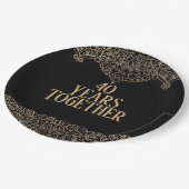 40e Jubileum Gold Lace op zwart Bord (Gekanteld)