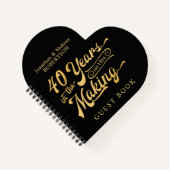 40e Jubileum Guestbook 40 JAAR IN DE MAKING Notitieboek (Voorkant)