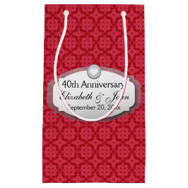 40e Jubileum Jubileum Rood Z061 Medium Cadeauzakje