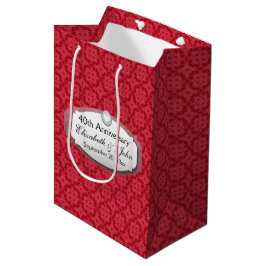 40e Jubileum Jubileum Rood Z061 Medium Cadeauzakje