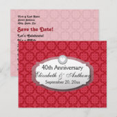40e Jubileum Jubileum Rood Z06 Aankondigingskaart (Voorkant / Achterkant)