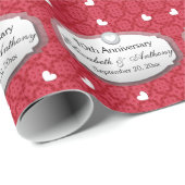 40e Jubileum Jubileum Rood Z06 Cadeaupapier (Rol Hoek)