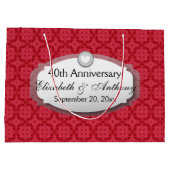 40e Jubileum Jubileum Rood Z06 Large Cadeautasje (Achterkant)