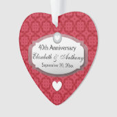 40e Jubileum Jubileum Rood Z06 Ornament (voorkant)