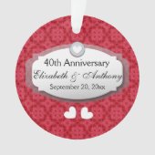 40e Jubileum Jubileum Rood Z06 Ornament (voorkant)