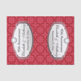 40e Jubileum Jubileum Rood Z06 Tissuepapier