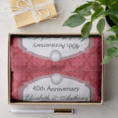 40e Jubileum Jubileum Rood Z06 Tissuepapier (Geschenk)