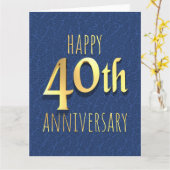 40e Jubileum Kaart (Gele Bloem)