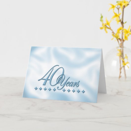 40e Jubileum Kaart (Gele Bloem)