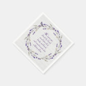 40e Jubileum Lavender Wreath Servet (Hoek)