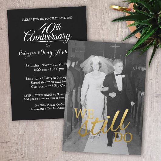 40e Jubileum met foto's - We doen het nog steeds Kaart