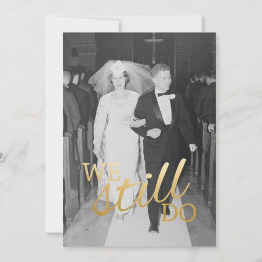 40e Jubileum met foto's - We doen het nog steeds Kaart (Achterkant)